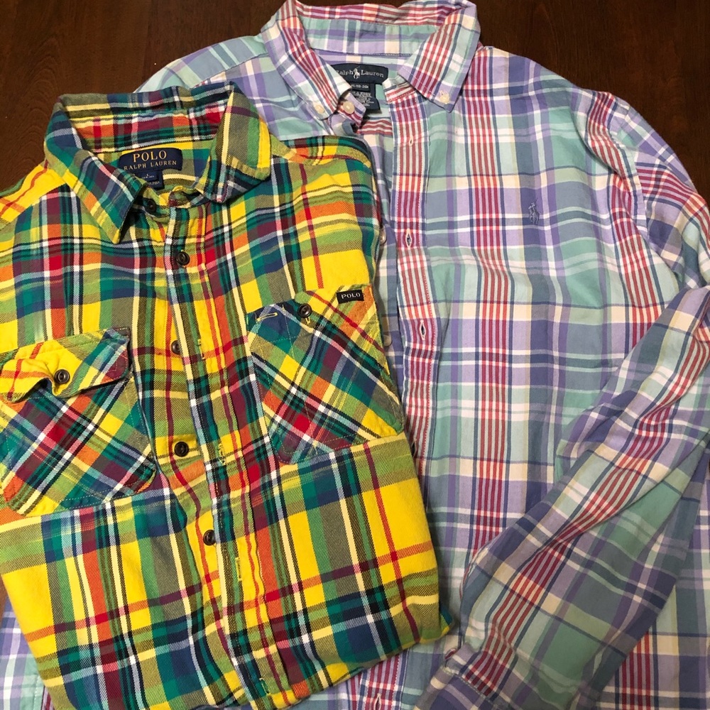 2 Boys Ralph Lauren Shirts